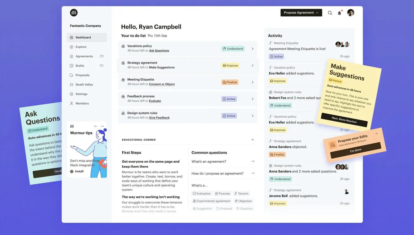 Transforming a complex idea into a user-friendly tool that facilitates working agreements